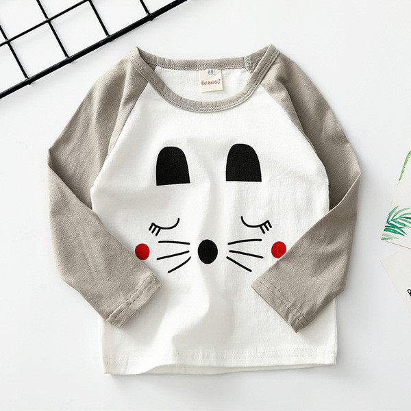 Gyermek blúz két színben, rátéttel - lányoknak