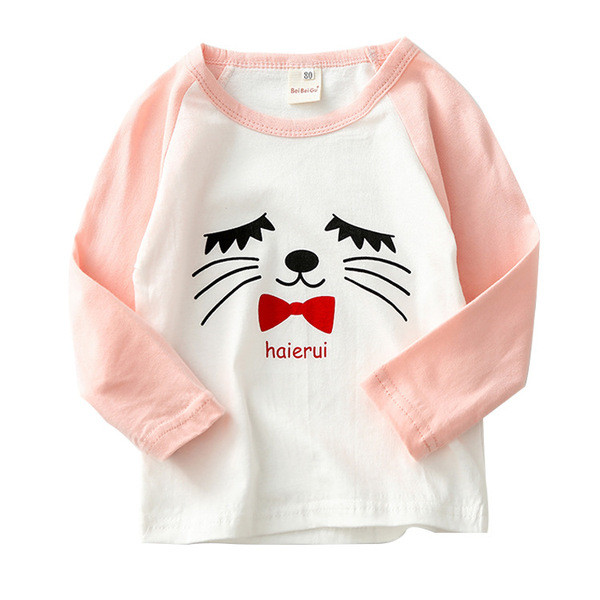 Gyermek blúz két színben, rátéttel - lányoknak