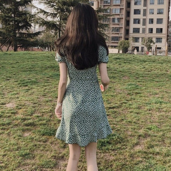 Rochie casual de dama in doua culori cu maneca scurta