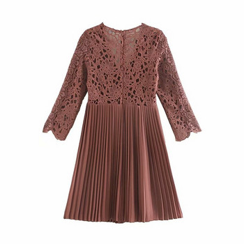 Modern női rakott csipke ruha