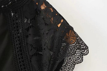 Rochie de dama eleganta cu dantela in negru