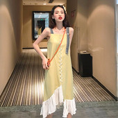 Rochie casual de dama lunga cu cravate