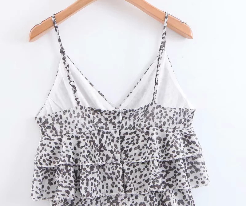 Rochie moderna de dama cu bretele subtiri in alb-negru