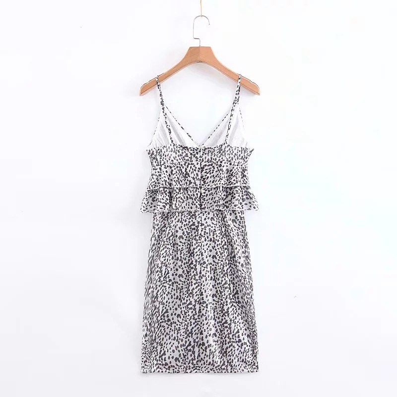 Rochie moderna de dama cu bretele subtiri in alb-negru