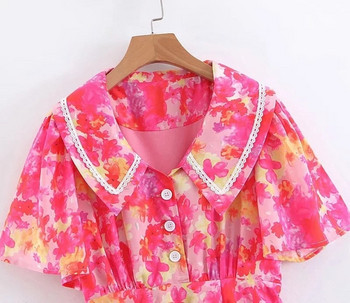 Rövid ujjú női ruha modell