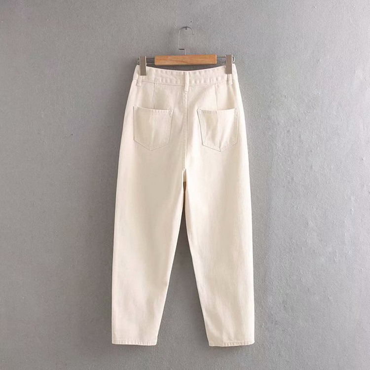 Női farmer 9/10 hosszúságú fehér és fekete színben