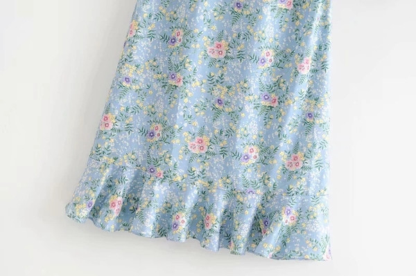 Rochie casual de dama moderna cu motive florale