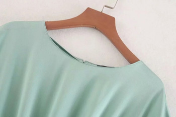 Rochie de dama cu decolteu in culoarea verde