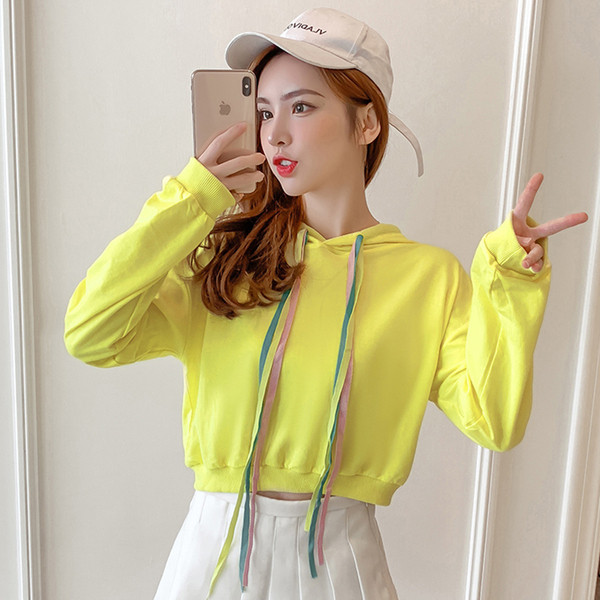 Bluza casual de dama cu cravate in galben si roz