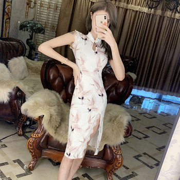 Rochie lungă modernă de damă cu fante