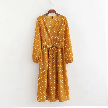 Rochie de dama cu maneca lunga in doua culori