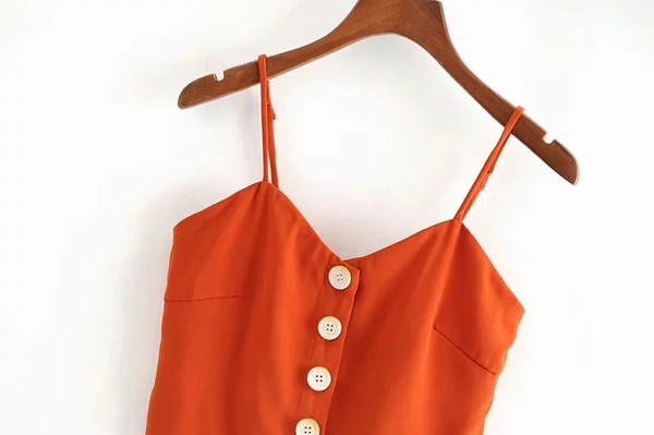 Bustiera de dama model nou cu bretele subtiri in rosu