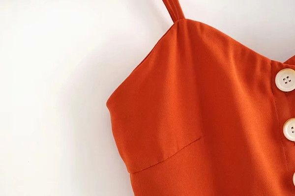 Bustiera de dama model nou cu bretele subtiri in rosu