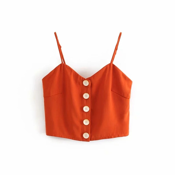 Bustiera de dama model nou cu bretele subtiri in rosu