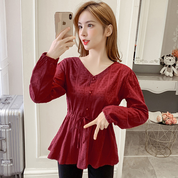 Bluză de damă modernă cu cravate și nasturi