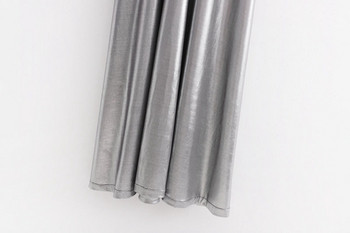 Rochie de dama lunga actuala de culoare argintie