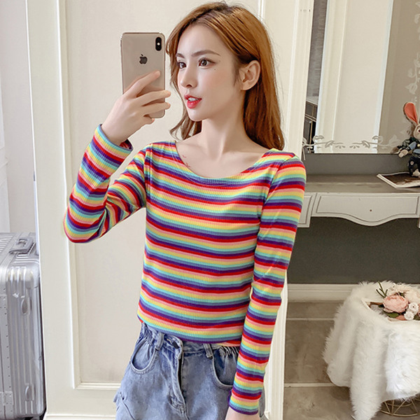 Bluză de damă colorată cu mâneci lungi și cravate