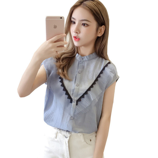 Aktuális női ing fehér és kék színben