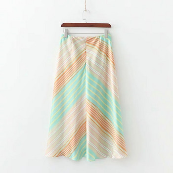 Női színes szoknya magas derékkal - szabású modellel