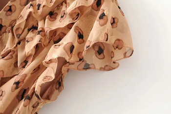 Rochie elegantă de damă, cu decolteu în V și model