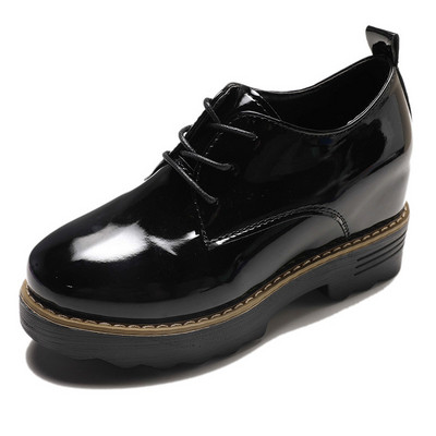 Pantofi casual dama cu sireturi in negru