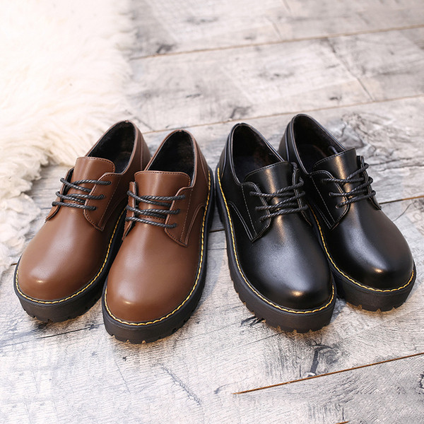 Pantofi casual dama din piele ecologica de culoare maro si negru