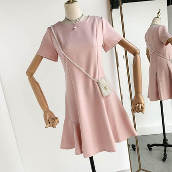 Rochie dama model lat cu maneca scurta in mai multe culori