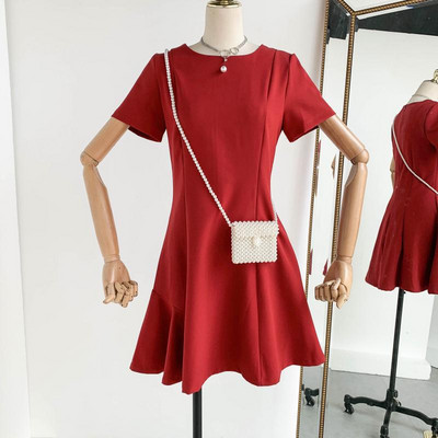 Rochie dama model lat cu maneca scurta in mai multe culori