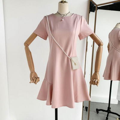 Rochie dama model lat cu maneca scurta in mai multe culori