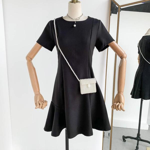 Rochie dama model lat cu maneca scurta in mai multe culori