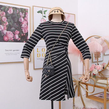 Rochie modernă de damă, cu fante și decolteu O - patru culori