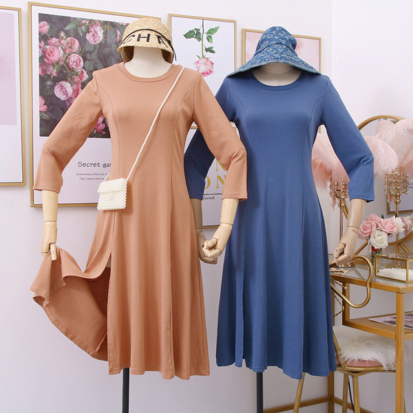 Rochie casual de dama decupata, cu fanta