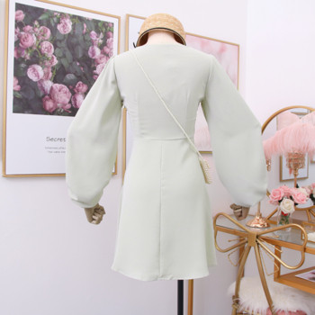 Modern női ruha széles ujjal, három színben