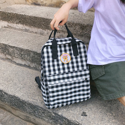 Rucsac zilnic de dama cu aplicare in doua culori