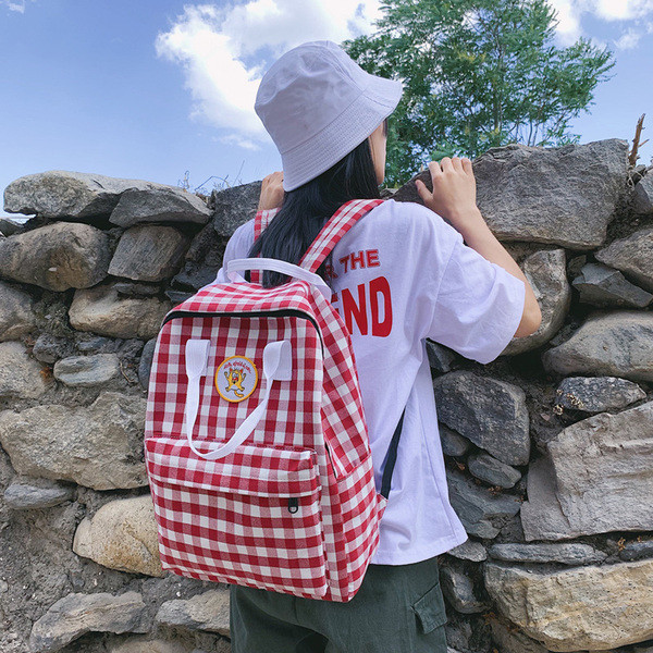 Rucsac zilnic de dama cu aplicare in doua culori