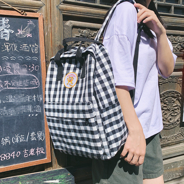 Rucsac zilnic de dama cu aplicare in doua culori