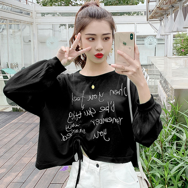 Bluză de damă în patru culori cu cravate și inscripții