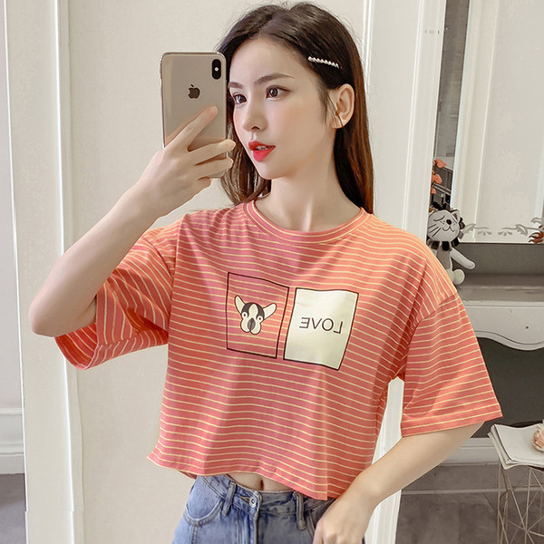 Tricou casual dama in doua culori cu aplicatie