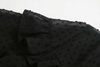 Rochie de dama model nou cu puncte in negru