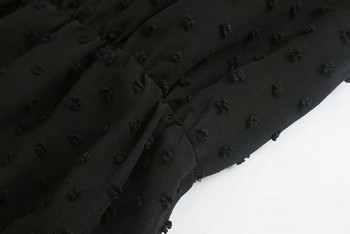 Rochie de dama model nou cu puncte in negru