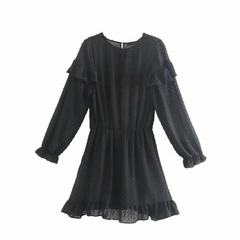 Rochie de dama model nou cu puncte in negru