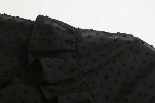 Rochie de dama model nou cu puncte in negru