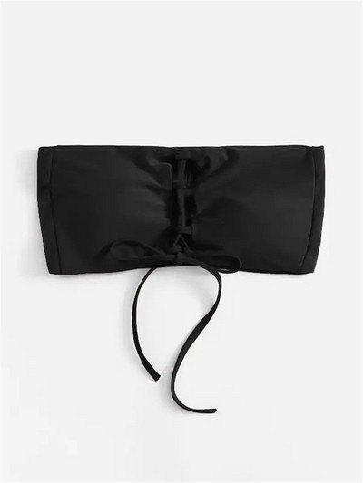 Fürdőruha felső, nyakkendővel több színben