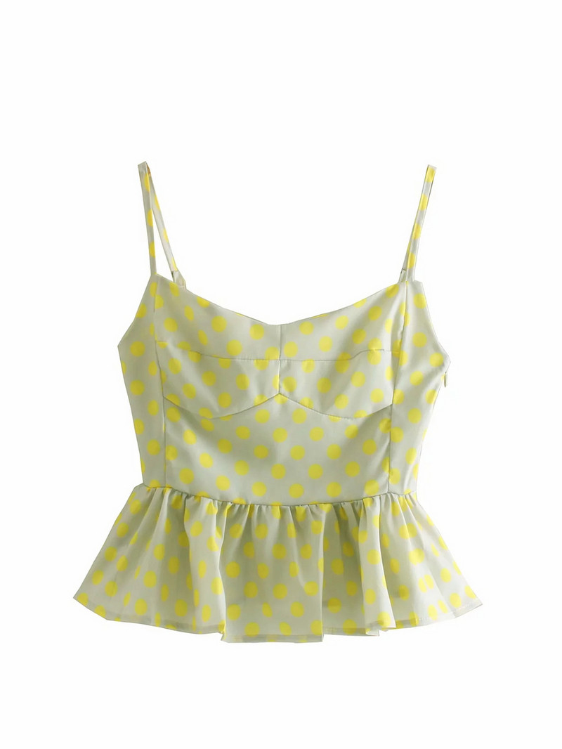 Maieu de dama cu bretele subtiri - model scurt