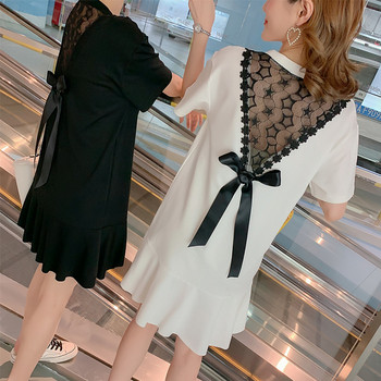 Rochie casual dama de culoare alba - model croiala