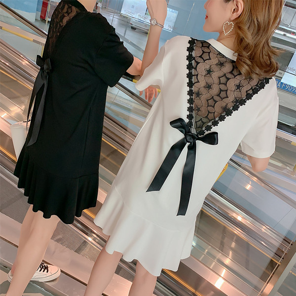 Rochie casual dama de culoare alba - model croiala