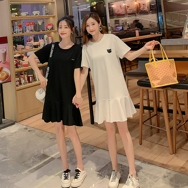 Rochie casual dama de culoare alba - model croiala