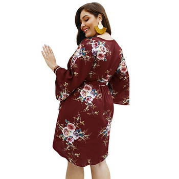 Rochie de dama cu decolteu adanc si marimi pana la 4XL in mai multe culori