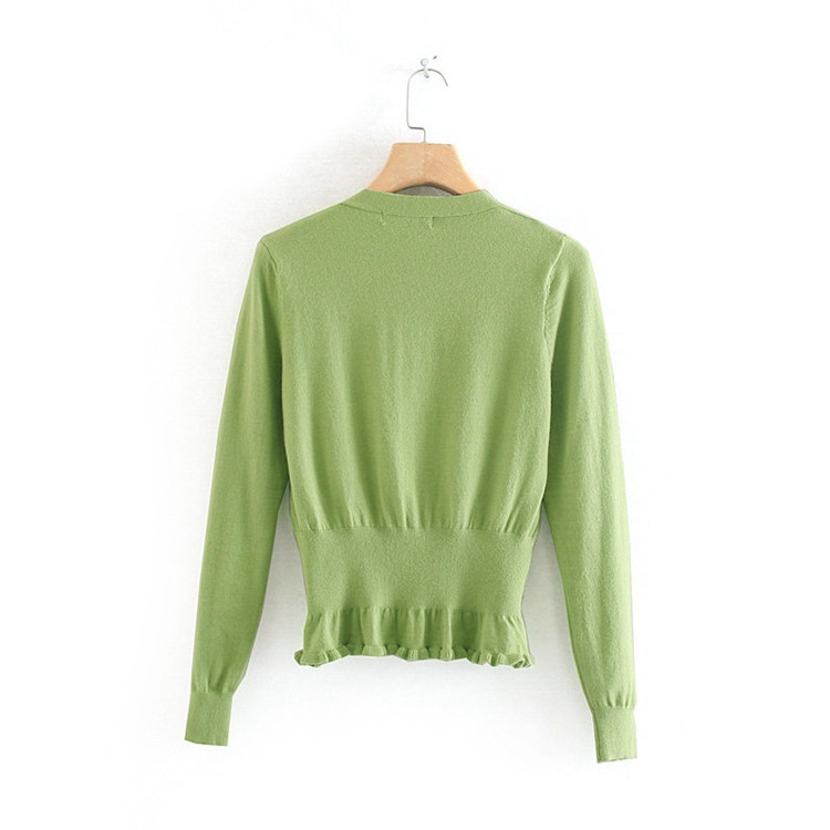 Vékony kötésből készült női kardigán - piros és zöld