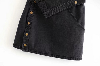 Új modell modern női szoknya fehér és fekete színben